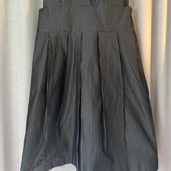 Theory Deanne Structured Grey Silver Sleeveless Mini dress with Pockets - sz 4 - Picture 3 of 6